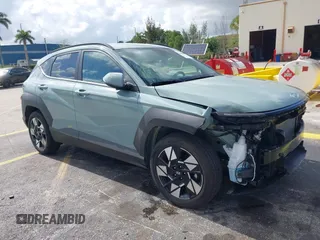 2025 Hyundai Kona SEL with VIN KM8HB3AB5SU248072, listed as a IAAI auction lot 42168082 with 5,696 mi miles and . Bid and sale history available at carsss.com. Image 1.