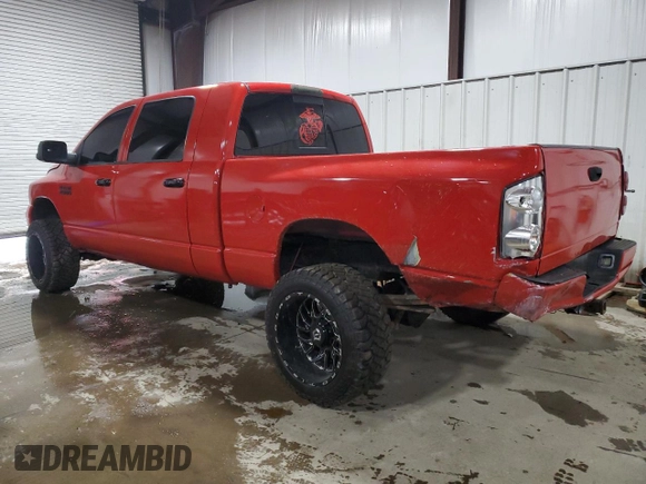 2007 Dodge 2500 Laramie with VIN 3D7KS29C47G750492, listed as a Copart auction lot 49661115 with 202,408 mi miles and Salvage Title. Bid and sale history available at DreamBid. Image 2.
