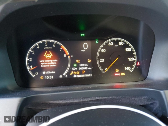 2024 Honda Ridgeline Black Edition with VIN 5FPYK3F84RB012962, listed as a Copart auction lot 84956794 with 5,092 mi miles and Salvage title. Bid and sale history available at DreamBid. Image 9.