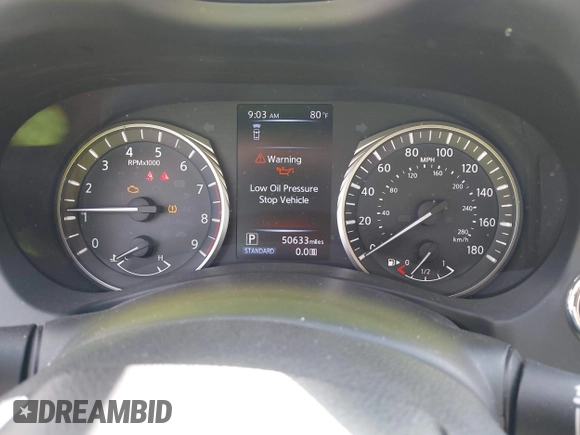 2020 Infiniti Q50 Luxe with VIN JN1EV7AP6LM201462, listed as a IAAI auction lot 42090939 with 50,633 mi miles and . Bid and sale history available at DreamBid. Image 7.