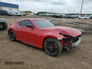 2015 Nissan 370Z z VIN JN1AZ4EH6FM442575, wystawiony jako Copart lot #57146915 z przebiegiem 57 020 mil mil oraz Czysty tytuł • Clean title. Historia ofert i sprzedaży dostępna na DreamBid. Obrazek 4.