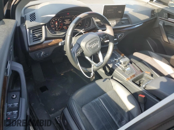 2018 Audi Q5 Premium with VIN WA1ANAFY1J2014241, listed as a Copart auction lot 62495955 with 85,503 mi miles and Salvage title. Bid and sale history available at DreamBid. Image 8.