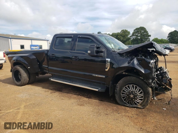 2022 Ford F-350 XL with VIN 1FT8W3DT1NEF56688, listed as a Copart auction lot 56096215 with 52,187 mi miles and Salvage Title. Bid and sale history available at DreamBid. Image 4.
