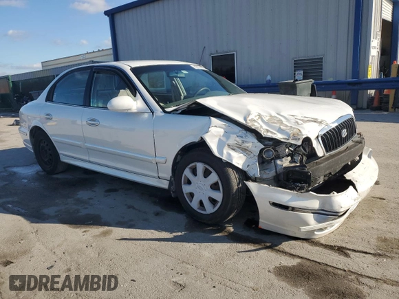 2003 Hyundai Sonata with VIN KMHWF25H33A907483, listed as a Copart auction lot 46174975 with 242,824 mi miles and Salvage Title. Bid and sale history available at carsss.com. Image 4.