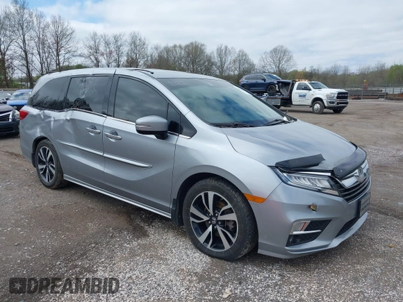 2018 Honda Odyssey Elite with VIN 5FNRL6H92JB004882, listed as a IAAI auction lot 41901028 with 160,889 mi miles and . Bid and sale history available at DreamBid. Image 1.