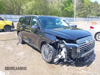 2023 Hyundai Palisade Calligraphy with VIN KM8R74GE6PU571342, listed as a IAAI auction lot 41987377 with 13,797 mi miles and . Bid and sale history available at DreamBid. Image 6.