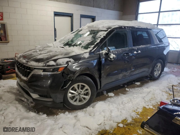 2022 Kia Carnival LXS with VIN KNDNB4H35N6188511, listed as a Copart auction lot 87393264 with 46,861 mi miles and Salvage Title. Bid and sale history available at carsss.com. Image 1.