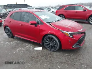 2024 Toyota Corolla Hatchback XSE with VIN JTNC4MBE4R3225806, listed as a IAAI auction lot 41502758 with 8,729 mi miles. Bid and sale history available at carsss.com. Image 1.