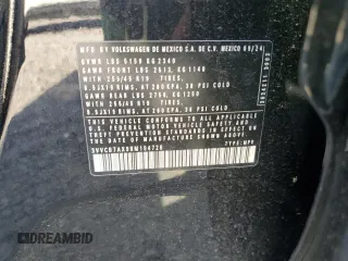 2024 Volkswagen Tiguan SE R-Line Black z VIN 3VVCB7AX9RM194728, wystawiony jako Copart lot #52960585 z przebiegiem 13 705 mil mil oraz Szkoda całkowita • Salvage title. Historia ofert i sprzedaży dostępna na DreamBid. Obrazek 15.