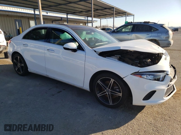 2021 Mercedes-Benz A 220 with VIN W1K3G4EB7MJ311280, listed as a Copart auction lot 42765535 with 26,877 mi miles and Salvage Title. Bid and sale history available at DreamBid. Image 4.
