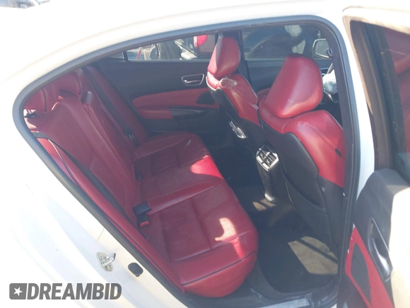 2018 Acura TLX w/A-SPEC Pkg with VIN 19UUB2F62JA008455, listed as a IAAI auction lot 41421336 with 1 mi miles. Bid and sale history available at carsss.com. Image 8.