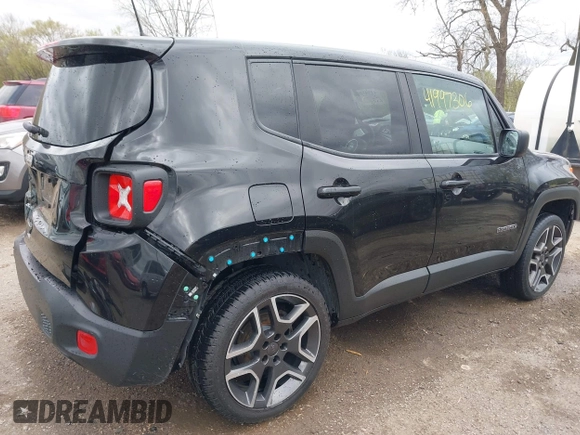 2021 Jeep Renegade Jeepster with VIN ZACNJDAB4MPM23154, listed as a IAAI auction lot 41997306 with 35,209 mi miles and . Bid and sale history available at DreamBid. Image 4.