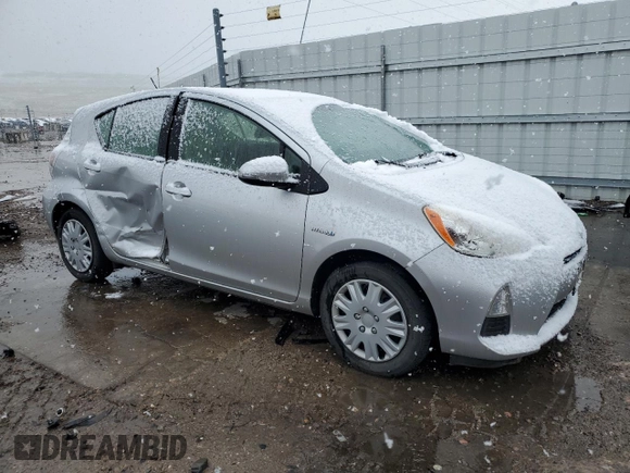 2014 Toyota Prius One with VIN JTDKDTB37E1566907, listed as a Copart auction lot 53697695 with 118,125 mi miles and Salvage Title. Bid and sale history available at DreamBid. Image 4.