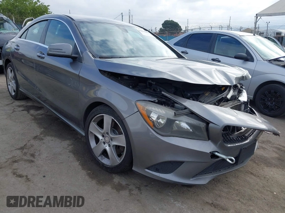 2016 Mercedes-Benz CLA with VIN WDDSJ4EB4GN376095, listed as a IAAI auction lot 42093059 with 116,821 mi miles. Bid and sale history available at carsss.com. Image 1.