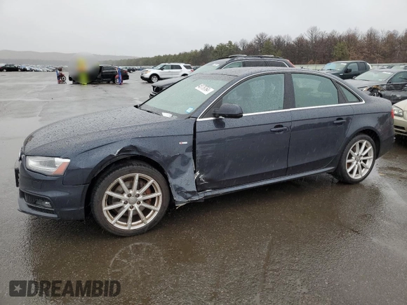 2014 Audi A4 Premium Plus with VIN WAUFFAFL1EN032429, listed as a Copart auction lot 88623815 with 109,098 mi miles and Non Repairable. Bid and sale history available at carsss.com. Image 1.