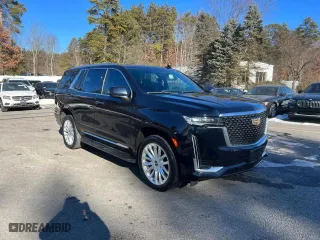 2021 Cadillac Escalade Luxury with VIN 1GYS3AKL4MR417758, listed as a Copart auction lot 49588945 with 129,856 mi miles and Clean Title. Bid and sale history available at carsss.com. Image 2.