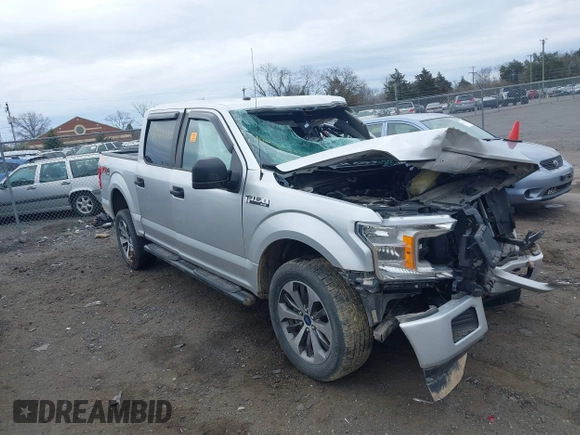 2019 Ford F-150 XL with VIN 1FTEW1E56KFB25731, listed as a IAAI auction lot 41864352 with 1 mi miles. Bid and sale history available at carsss.com. Image 1.