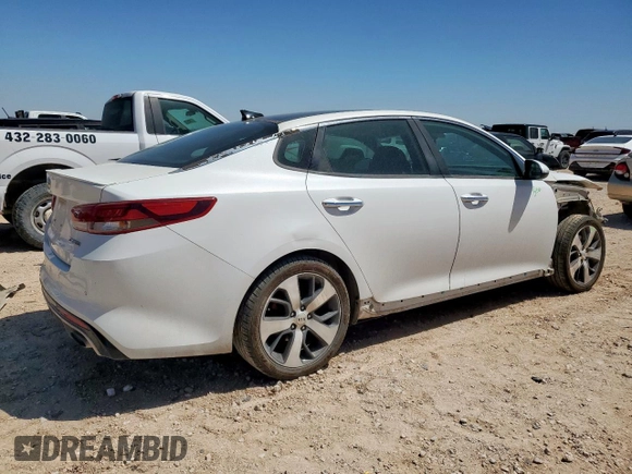 2016 Kia Optima SX Turbo z VIN 5XXGW4L20GG017102, wystawiony jako Copart lot #57258965 z przebiegiem 113 303 mil mil oraz Szkoda całkowita • Salvage title. Historia ofert i sprzedaży dostępna na DreamBid. Obrazek 3.