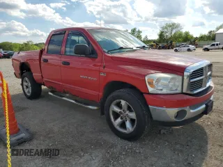 2007 Dodge 1500 Laramie with VIN 1D7HU18287S133970, listed as a Copart auction lot 57089605 with 208,083 mi miles and Salvage title. Bid and sale history available at DreamBid. Image 4.