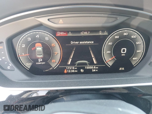 2020 Audi A8 with VIN WAU8DAF84LN014109, listed as a Copart auction lot 48527885 with 17,319 mi miles and Non Repairable. Bid and sale history available at carsss.com. Image 9.