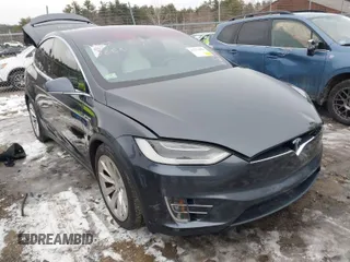 2016 Tesla Model X 70D with VIN 5YJXCAE2XGF014165, listed as a IAAI auction lot 41474490 with 112,967 mi miles. Bid and sale history available at carsss.com. Image 1.