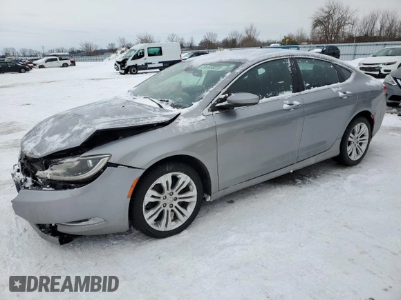 2015 Chrysler 200 Limited with VIN 1C3CCCAG6FN506420, listed as a Copart auction lot 44600225 with 336,037 mi miles and Clean Title. Bid and sale history available at carsss.com. Image 1.