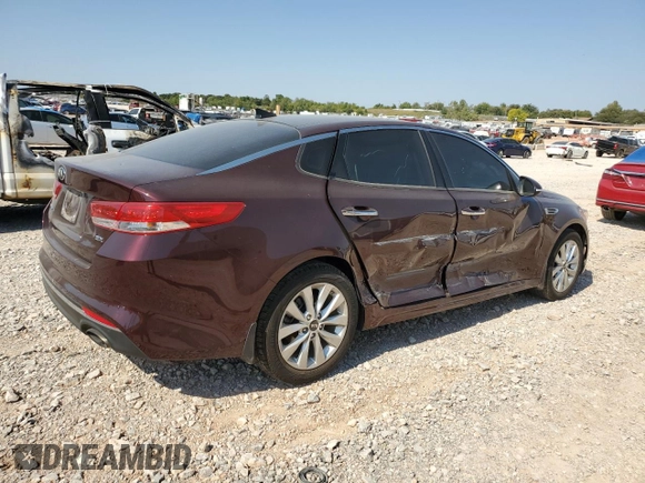 2018 Kia Optima EX with VIN 5XXGU4L33JG261171, listed as a Copart auction lot 75410104 with 66,357 mi miles and Salvage Title. Bid and sale history available at carsss.com. Image 3.