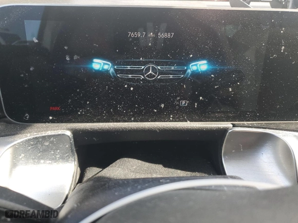 2020 Mercedes-Benz GLB with VIN W1N4M4HB5LW070803, listed as a Copart auction lot 48748615 with 57,499 mi miles and Salvage Title. Bid and sale history available at carsss.com. Image 9.