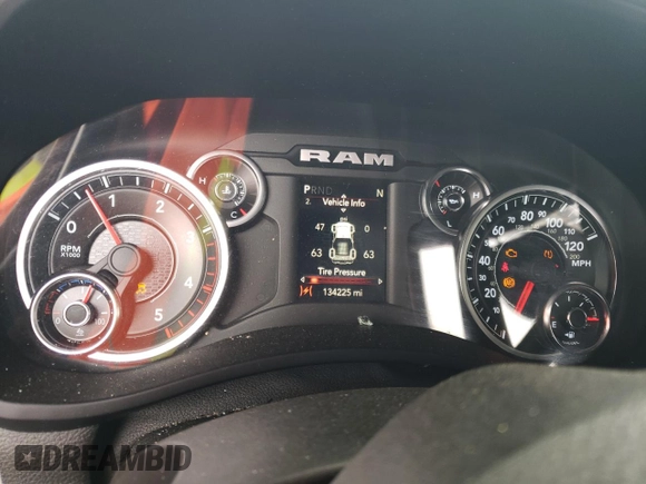 2021 Ram 2500 Tradesman with VIN 3C6UR5CL3MG509955, listed as a Copart auction lot 48701105 with 134,225 mi miles and Salvage Title. Bid and sale history available at carsss.com. Image 9.
