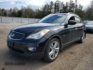 2014 Infiniti QX50 Journey z VIN JN1BJ0HR1EM190225, wystawiony jako Copart lot #55744885 z przebiegiem 188 390 mil mil oraz Czysty tytuł • Clean title. Historia ofert i sprzedaży dostępna na DreamBid. Obrazek 1.
