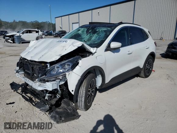 2022 Ford Escape Titanium Plug-In Hybrid with VIN 1FMCU0LZ2NUB80380, listed as a Copart auction lot 80961924 with 7,858 mi miles and Salvage title. Bid and sale history available at DreamBid. Image 1.