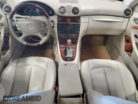 2005 Mercedes-Benz CLK-Class 3.2L with VIN WDBTK65G95T045376, listed as a Copart auction lot 76740364 with 57,687 mi miles and Non Repairable. Bid and sale history available at carsss.com. Image 8.