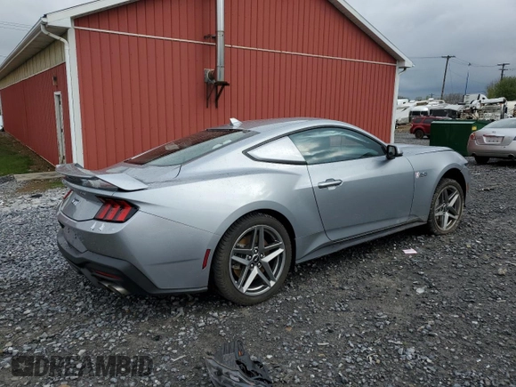 2024 Ford Mustang GT with VIN 1FA6P8CFXR5435098, listed as a Copart auction lot 55270825 with Not Provided miles and Salvage Title. Bid and sale history available at DreamBid. Image 3.