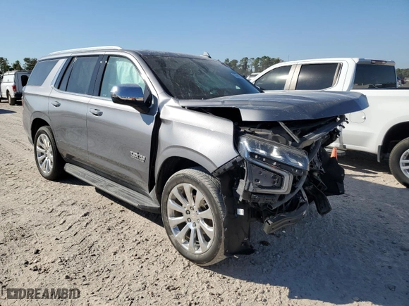 2021 Chevrolet Tahoe Premier with VIN 1GNSCSKD9MR122473, listed as a Copart auction lot 77817294 with 0 mi miles and Salvage Title. Bid and sale history available at carsss.com. Image 4.