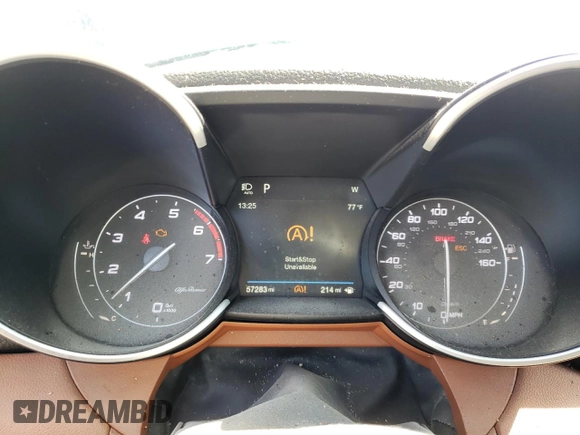 2018 Alfa Romeo Giulia Ti Sport with VIN ZARFAECN6J7583247, listed as a Copart auction lot 47470733 with 57,283 mi miles. Bid and sale history available at carsss.com. Image 9.