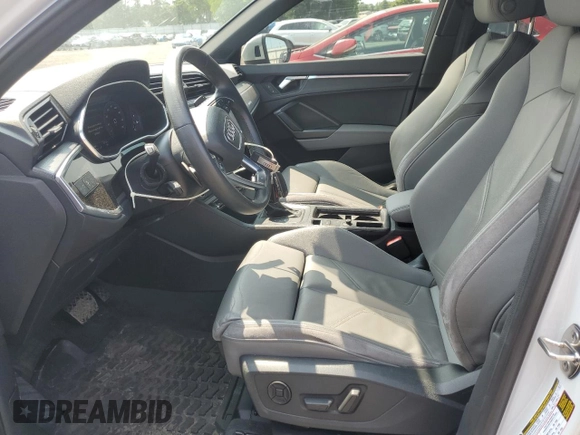 2022 Audi Q3 S line Premium Plus with VIN WA1EECF34N1058134, listed as a Copart auction lot 58793655 with 49,220 mi miles and Salvage title. Bid and sale history available at DreamBid. Image 7.
