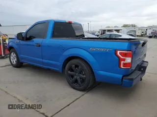 2020 Ford F-150 XL with VIN 1FTMF1C54LKF27495, listed as a Copart auction lot 50163175 with 113,897 mi miles and Salvage Title. Bid and sale history available at carsss.com. Image 2.