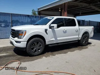 2023 Ford F-150 XL with VIN 1FTFW1CD8PFD26603, listed as a Copart auction lot 55141295 with 14,432 mi miles and Salvage title. Bid and sale history available at DreamBid. Image 1.