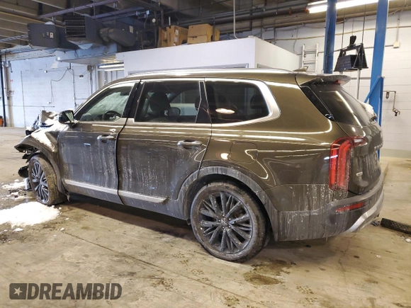 2022 Kia Telluride SX with VIN 5XYP5DHC2NG235782, listed as a Copart auction lot 46151635 with 28,531 mi miles and Salvage Title. Bid and sale history available at carsss.com. Image 2.