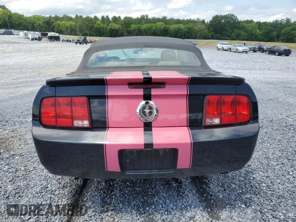 2007 Ford Mustang Deluxe with VIN 1ZVFT84N875303169, listed as a Copart auction lot 58171305 with 205,112 mi miles and Salvage title. Bid and sale history available at DreamBid. Image 6.