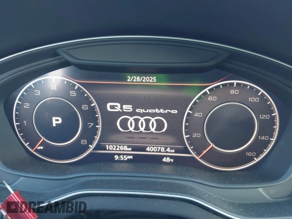 2018 Audi Q5 Prestige with VIN WA1CNAFY1J2129656, listed as a IAAI auction lot 41642388 with 102,268 mi miles. Bid and sale history available at carsss.com. Image 7.