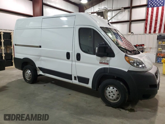 2022 Ram ProMaster Cargo with VIN 3C6LRVBG4NE115670, listed as a Copart auction lot 51650585 with 57,848 mi miles and Clean Title. Bid and sale history available at carsss.com. Image 4.