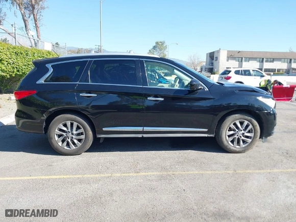 2013 Infiniti JX35 with VIN 5N1AL0MM9DC301309, listed as a IAAI auction lot 41872107 with NaN miles. Bid and sale history available at carsss.com. Image 13.