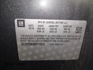 2016 Chevrolet Malibu LT with VIN 1G1ZF5SX6GF316578, listed as a IAAI auction lot 41857536 with 59,706 mi miles and . Bid and sale history available at DreamBid. Image 9.