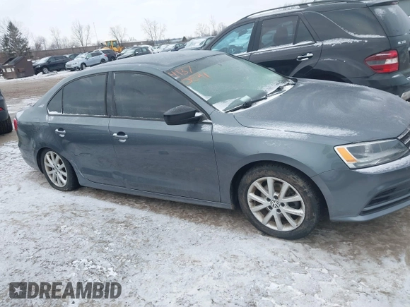 2015 Volkswagen Jetta Sport with VIN 3VWD17AJ6FM319596, listed as a IAAI auction lot 41370591 with 92,818 mi miles and . Bid and sale history available at DreamBid. Image 13.