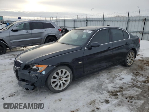 2006 BMW 3 Series 330xi with VIN WBAVD33546KV60262, listed as a Copart auction lot 87508765 with 249,826 mi miles and Salvage Title. Bid and sale history available at carsss.com. Image 1.