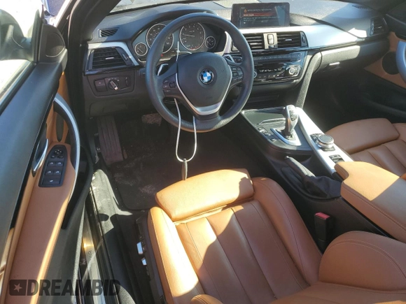 2017 BMW 4 Series 430i xDrive with VIN WBA4U9C3XH5H64601, listed as a Copart auction lot 72721464 with 27,495 mi miles and Salvage title. Bid and sale history available at DreamBid. Image 8.