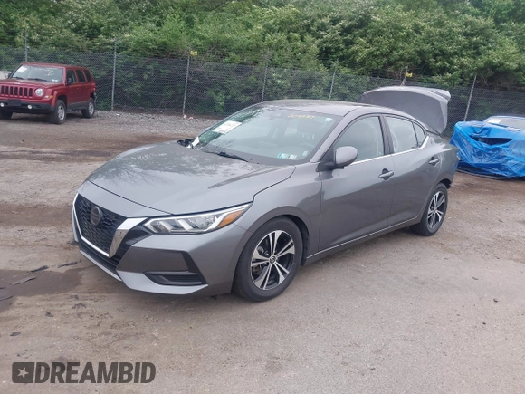 2020 Nissan Sentra SV with VIN 3N1AB8CVXLY209330, listed as a IAAI auction lot 42186225 with 28,314 mi miles and . Bid and sale history available at DreamBid. Image 2.