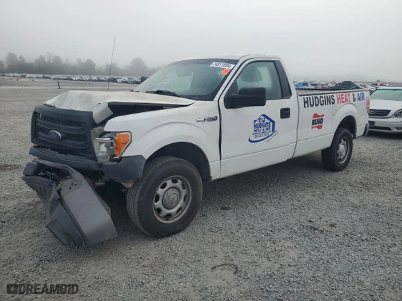 2014 Ford F-150 XL with VIN 1FTMF1CM7EKD61547, listed as a Copart auction lot 74311804 with 175,203 mi miles and Salvage Title. Bid and sale history available at carsss.com. Image 1.