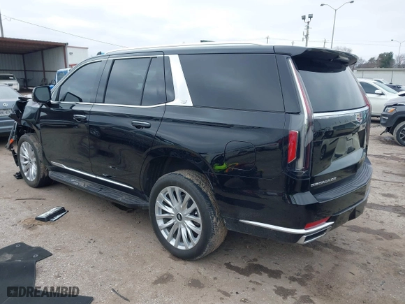 2023 Cadillac Escalade Luxury with VIN 1GYS3AKL3PR161519, listed as a IAAI auction lot 41621337 with 24,682 mi miles. Bid and sale history available at carsss.com. Image 3.